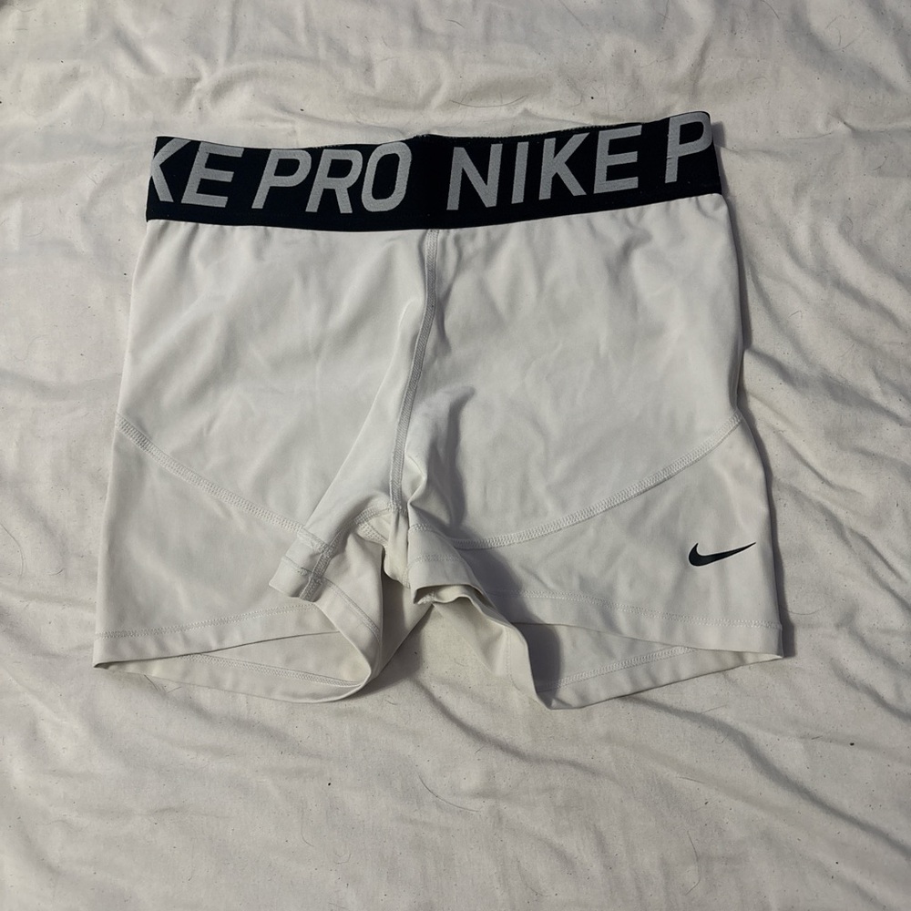 Nike Dri-FIT White Athletic Shorts